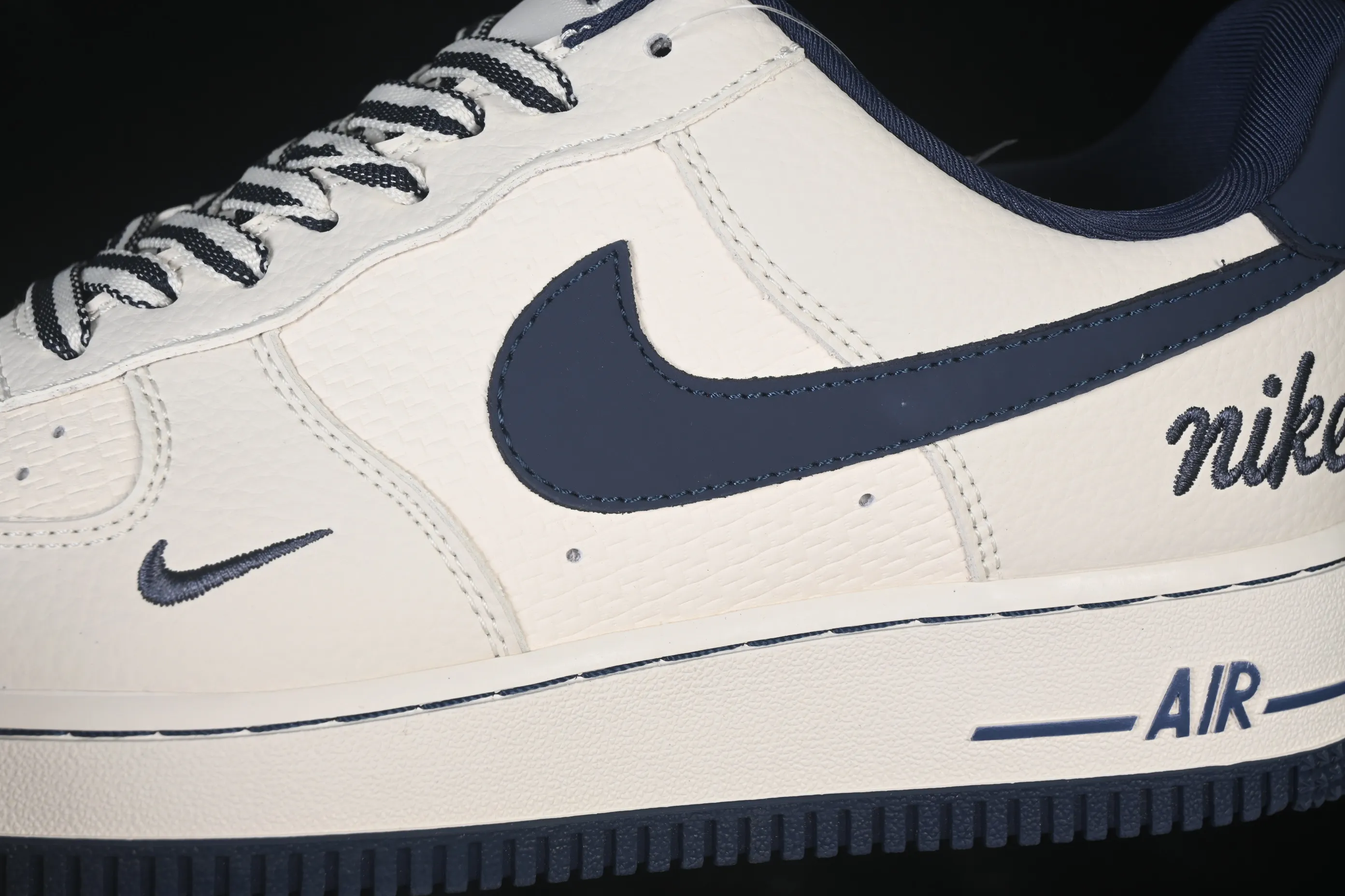 All categories Nk Air Force 1 Air Force series Nk Air Force 1 Low Air Force low-top Nike Air Force 1'07 Low off-white navy Air Force 1 low-top casual sneakers FV3694-110